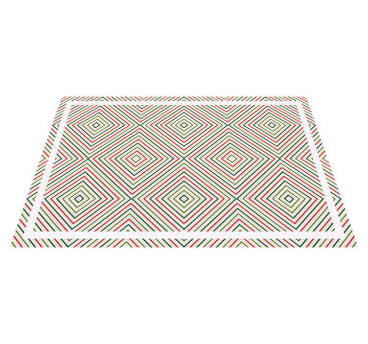 Geometric Diamond Pattern geometric rug - TenStickers