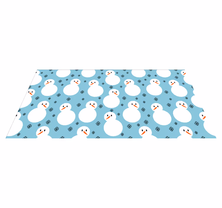 Snowman Festive Surface Christmas carpet runner - TenStickers