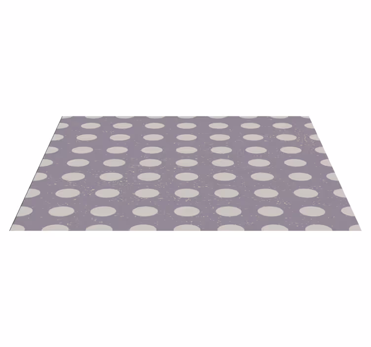 Minimalist Polka Dot Pattern geometric rug - TenStickers