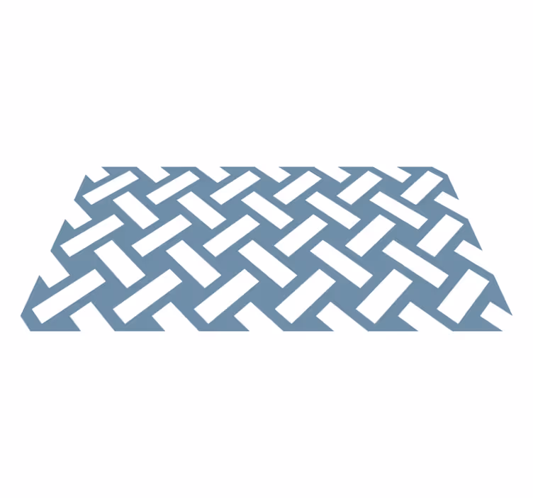 Contrasting Chevron geometric rug - TenStickers