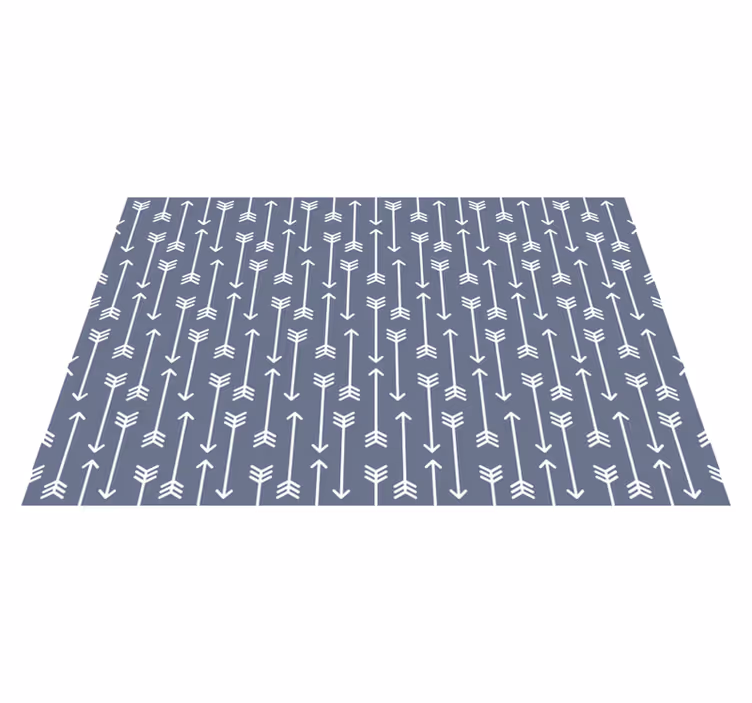 Arrow patterns striped vinyl rug - TenStickers