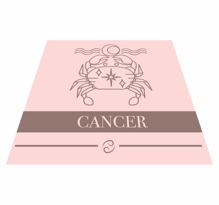 Cancer Zodiac Emblem custom rug - TenStickers