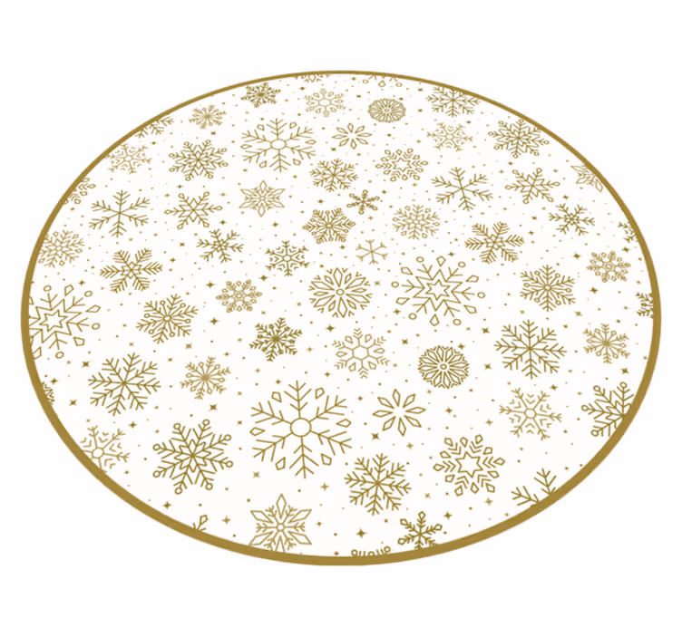 Snowflake Pattern Christmas carpet runner - TenStickers