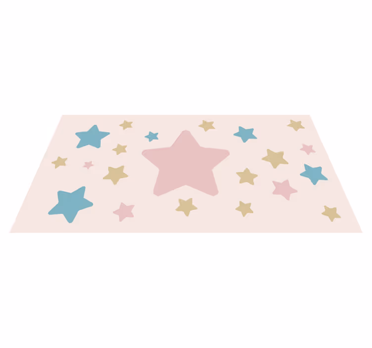 Celestial motif with stars vinyl rug - TenStickers