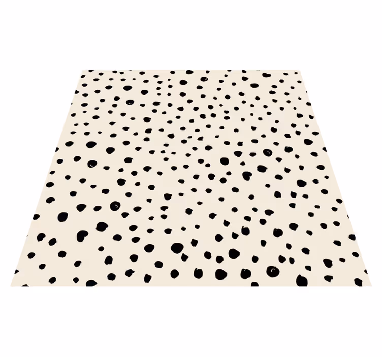 Dotted Pattern Style textured vinyl rug - TenStickers