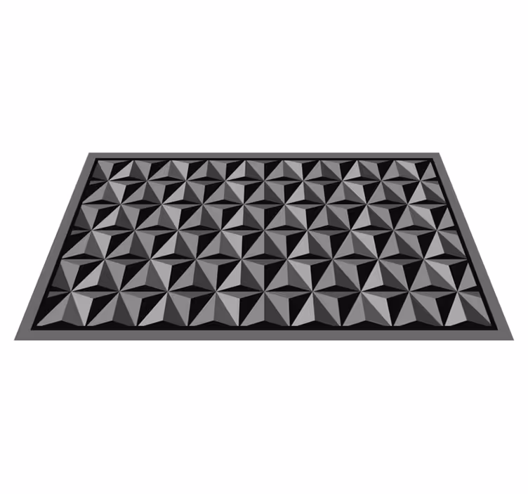 Modern pattern geometric vinyl rug - TenStickers
