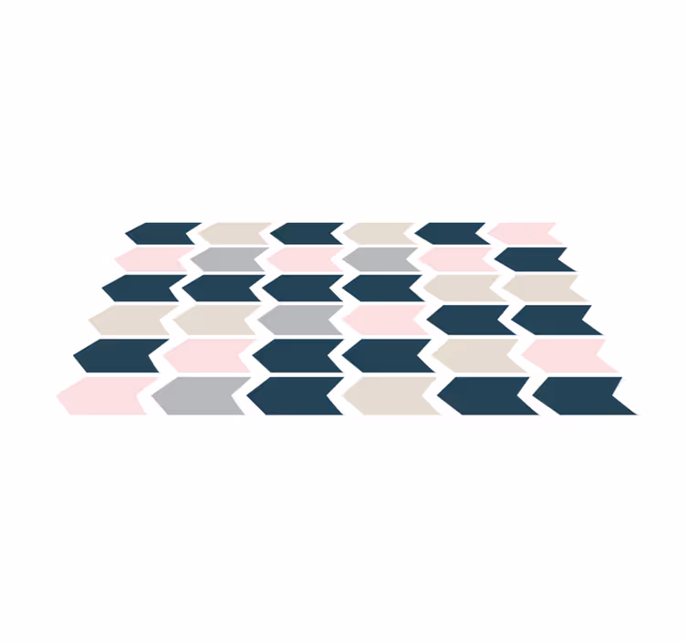 Stylish geometric pattern vinyl rug - TenStickers