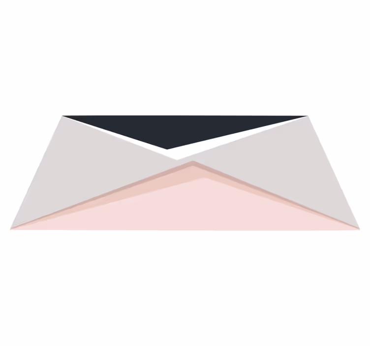 Geometric vinyl rug with geometric shapes - TenStickers