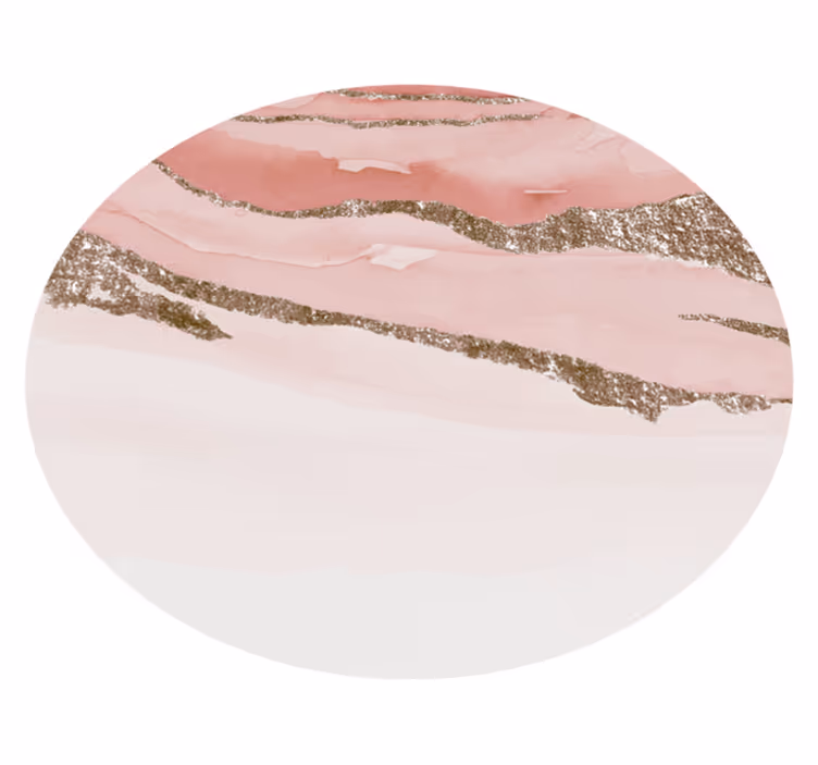 Circular abstract textured vinyl rug - TenStickers