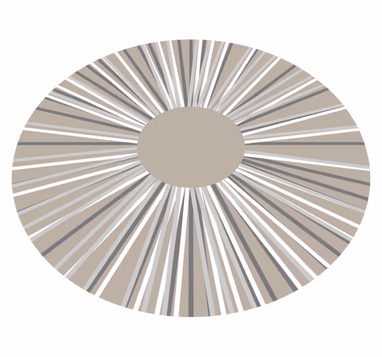 Geometric Circular Pattern Rug - TenStickers