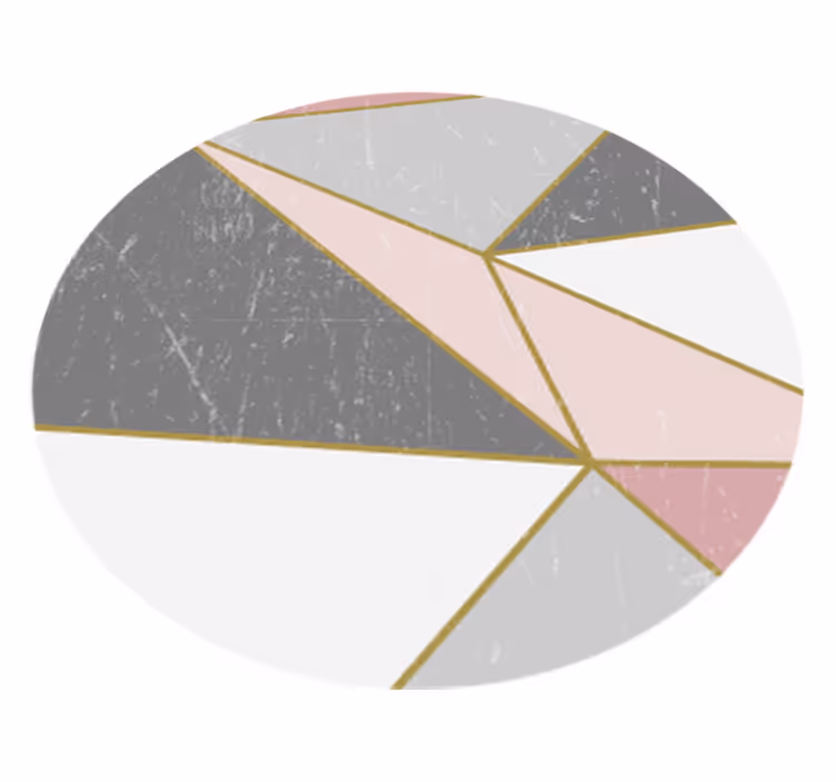 Angular Marble Forms geometric vinyl rug - TenStickers