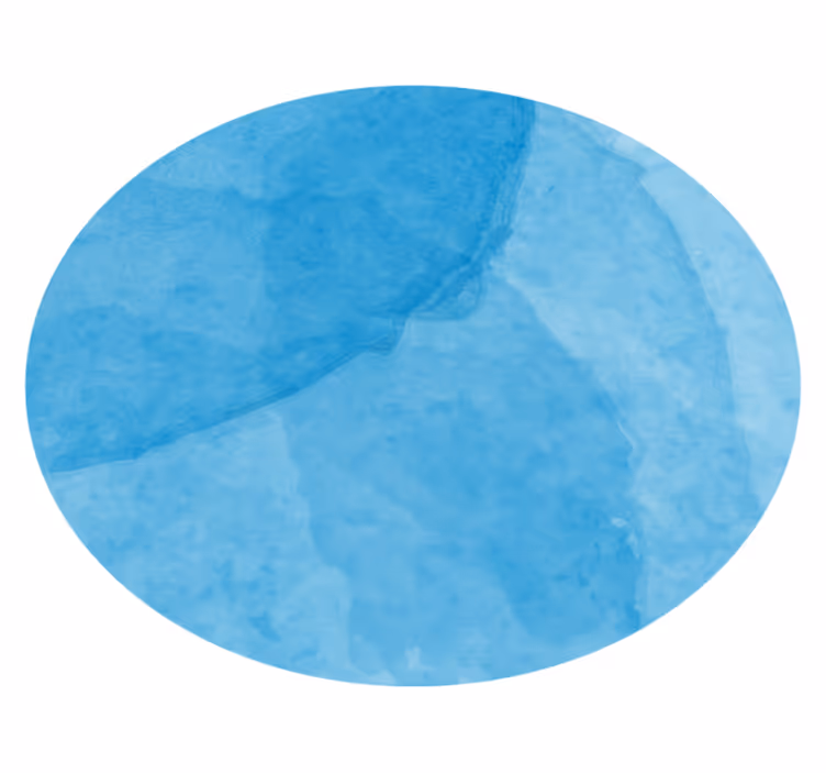 Abstract Blue Circular Design minimal rug - TenStickers