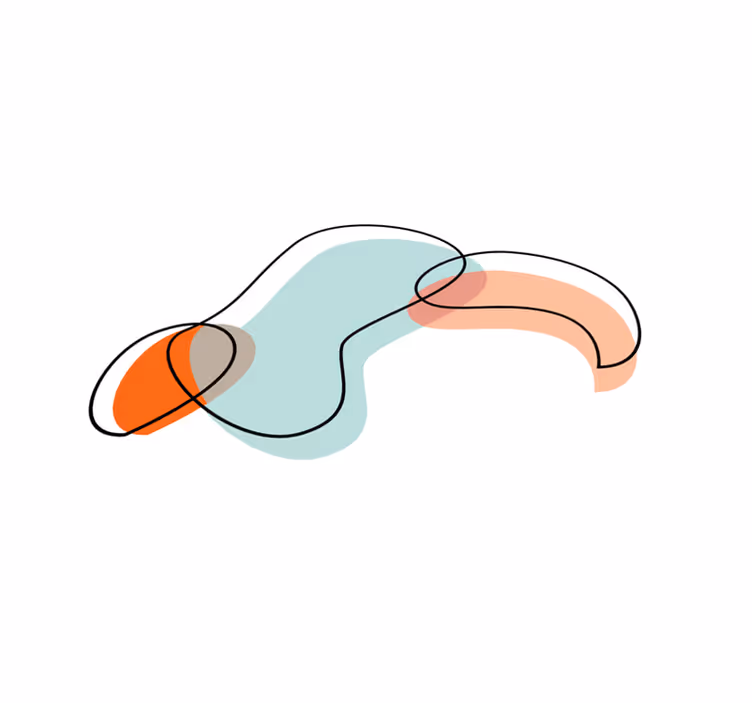 Abstract Geometric Shapes Overlay minimal rug - TenStickers
