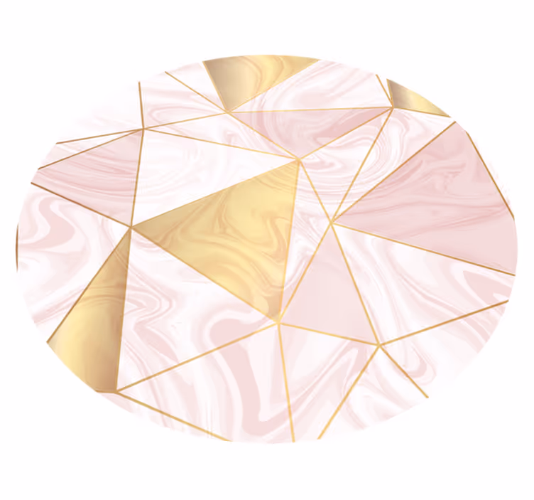 Pastel Mosaic geometric rug - TenStickers