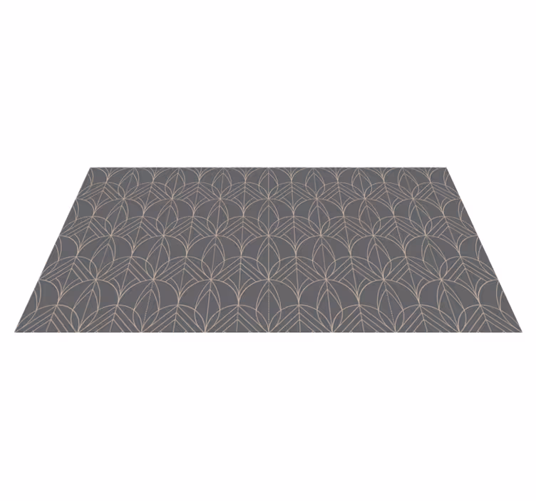 Geometric Grey Pattern rug - TenStickers