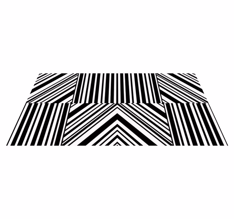 Bold Striped Pattern striped rug - TenStickers