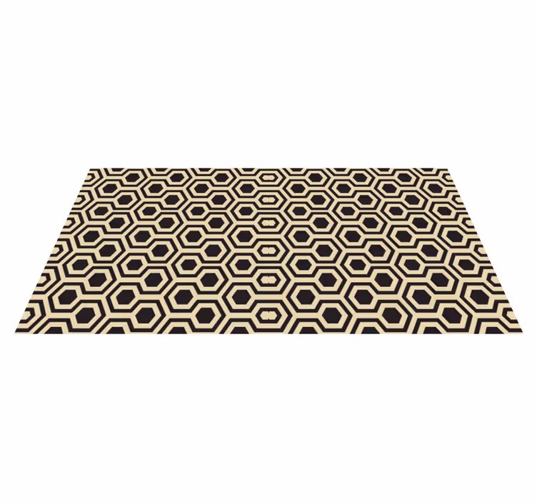 Hexagonal Pattern Geometric Carpet - TenStickers