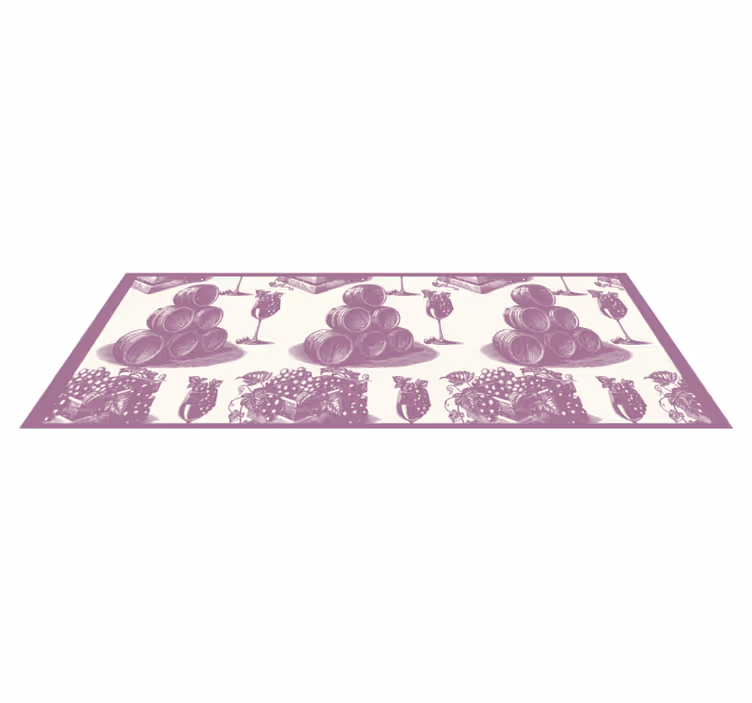 WIne Cellar Design Sketch Floor Rug - TenStickers