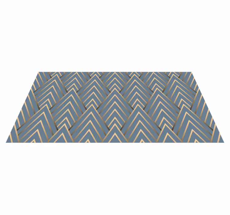 Geometric Chevron Pattern geometric carpet - TenStickers