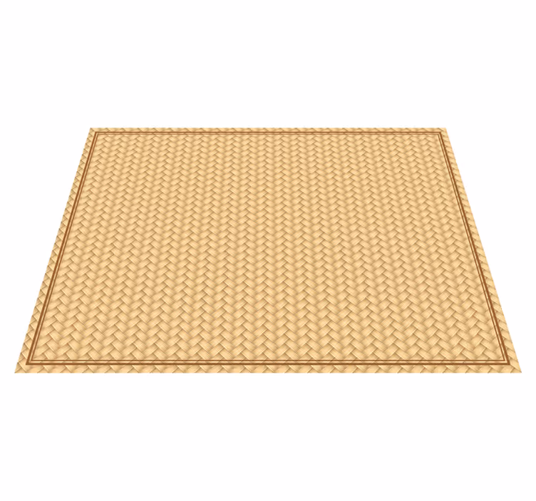 Wicker vintage floor vinyl rug - TenStickers