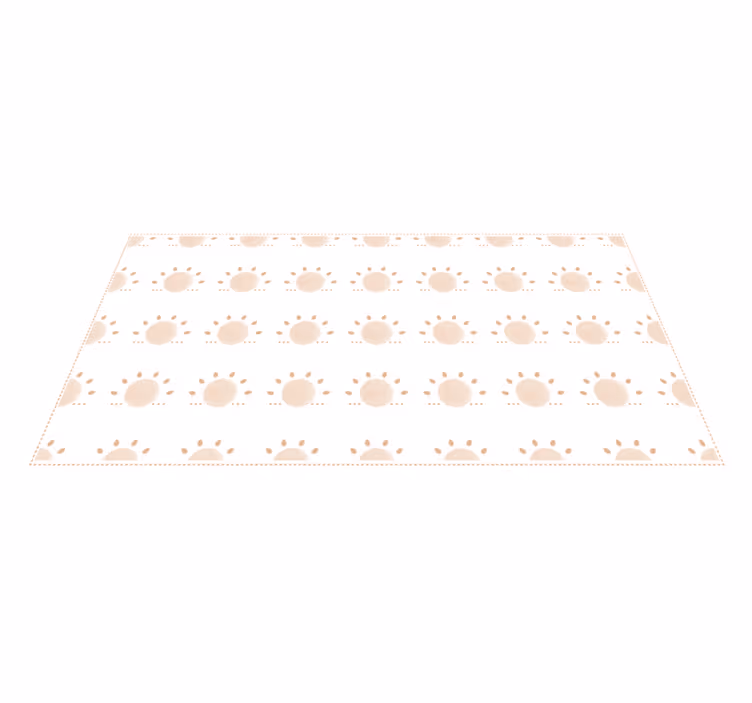 Abstract Minimal Sun nordic rug - TenStickers
