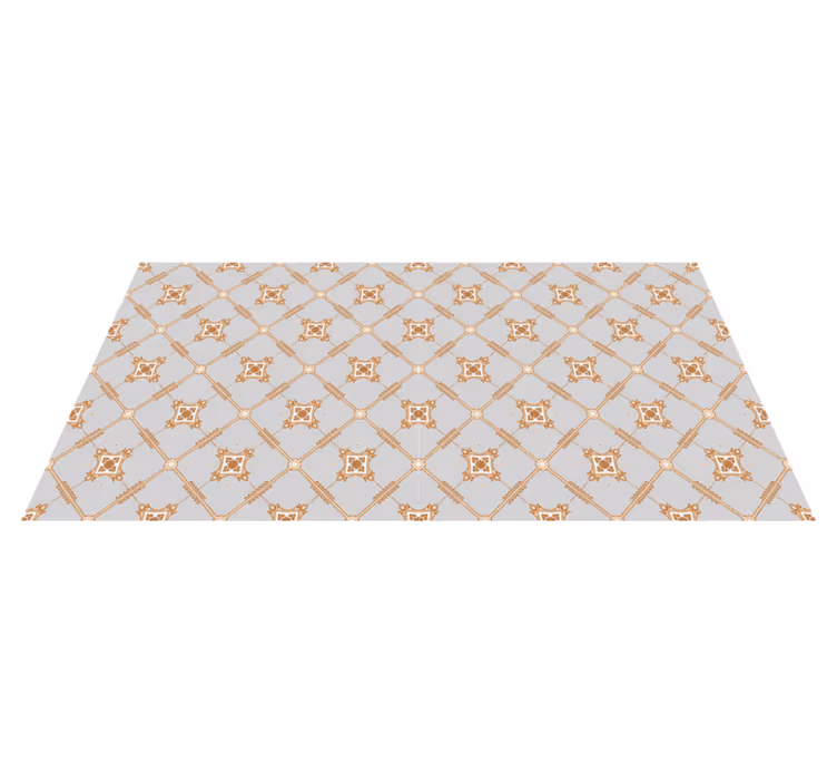Tile Style Rhombus tile carpet - TenStickers