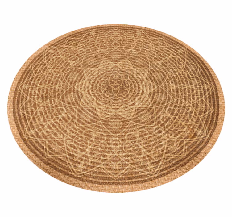 Woven Mandala  mandala rug - TenStickers