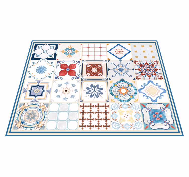 Portuguese tile floor  carpet - TenStickers