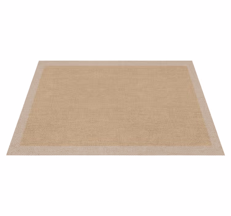 Teplon beige natural minimalist vinyl rug - TenStickers