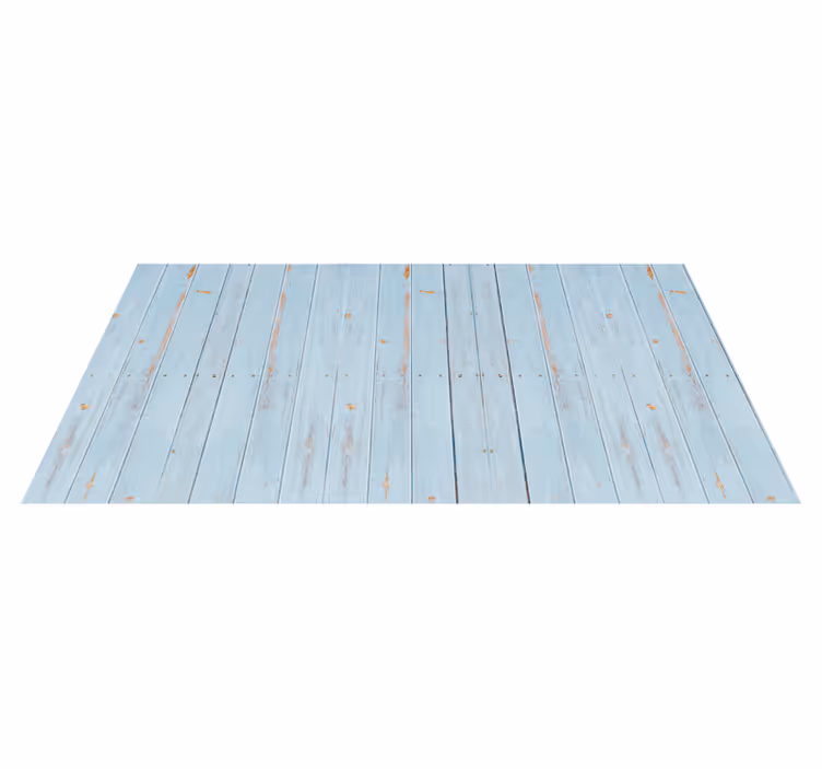 Blue wood texture vinyl hallway runner - TenStickers