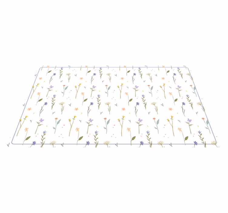 Small spring twigs dining room vinyl rug - TenStickers