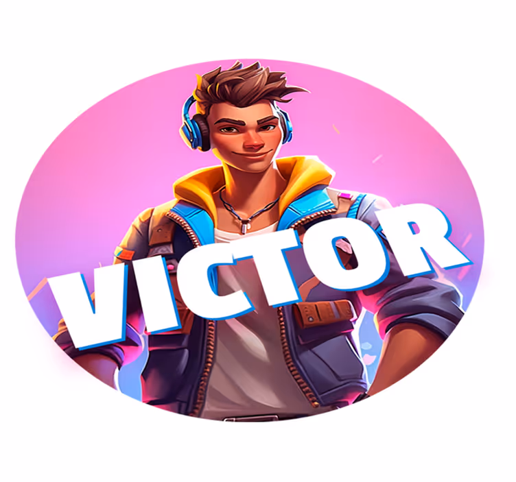 Videogame male character bedroom rug - TenStickers