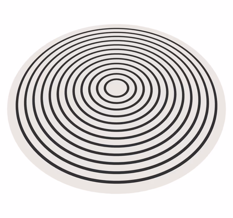 Rounded lines office floor carpet - TenStickers