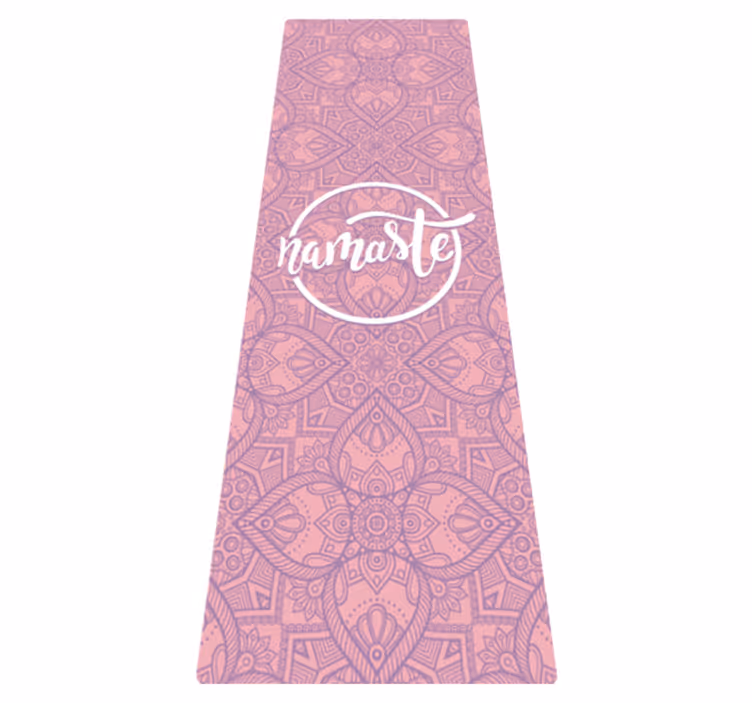 Namaste yoga custom floor mat - TenStickers