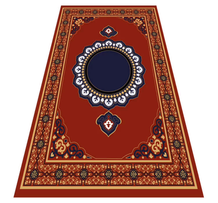 Persian style rectangular floor rug - TenStickers