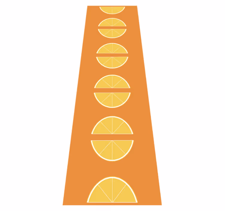 Citrus slices kitchen vinyl rug - TenStickers
