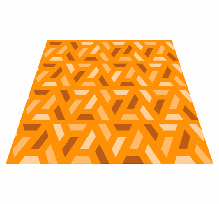 Modern abstract shapes living room rug - TenStickers