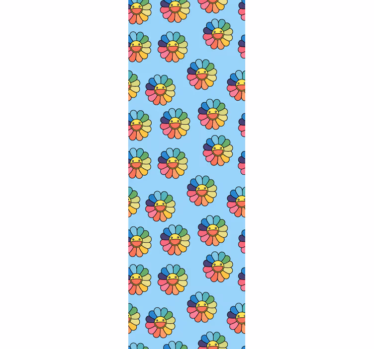 Cheerful Flower Pattern nursery wallpaper - TenStickers