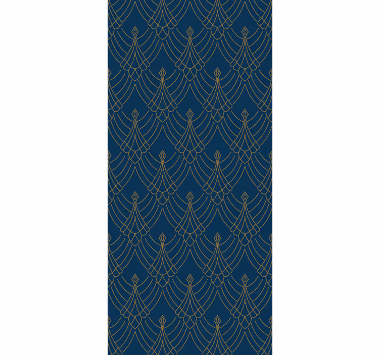 Elegant leaf design contemporary wallpaper - TenStickers