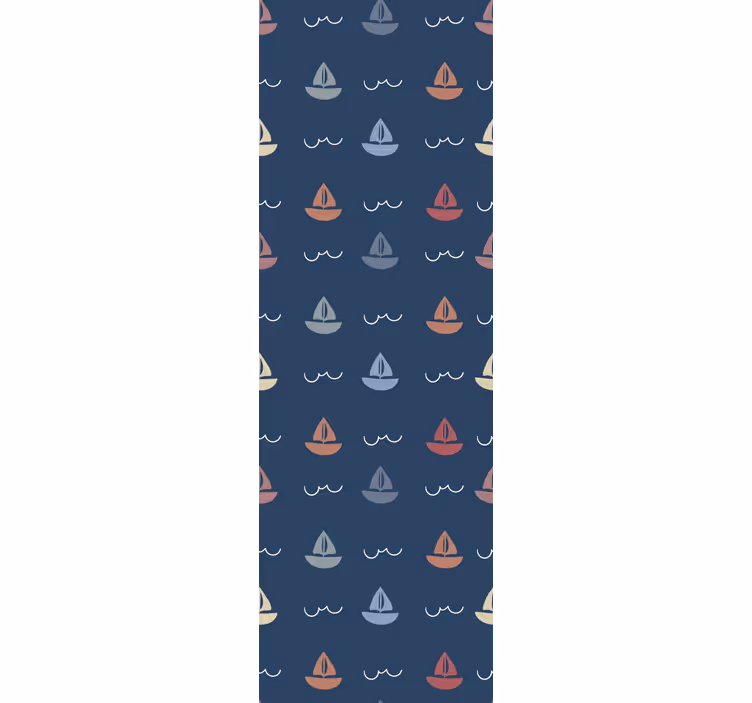 Sailing boats motif children's wallpaper - TenStickers