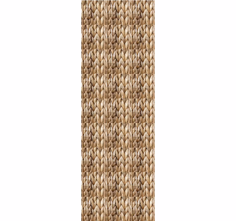 Natural fabric motif textured wallpaper - TenStickers