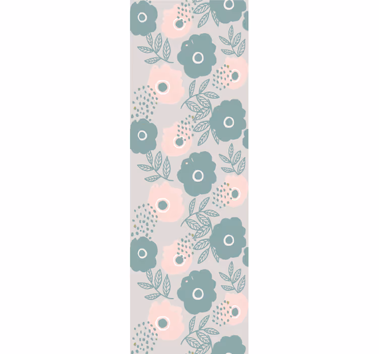 Soft patterns floral wallpaper - TenStickers