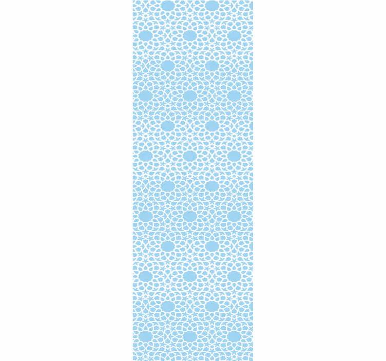 Flowery circle pattern floral wallpaper - TenStickers