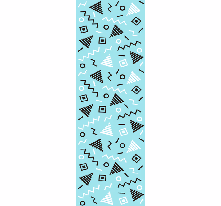 Fun modern Memphis geometric wallpaper - TenStickers