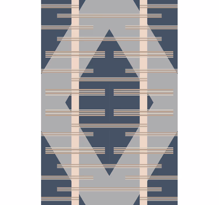 Grey rhombus pattern geometric wallpaper - TenStickers