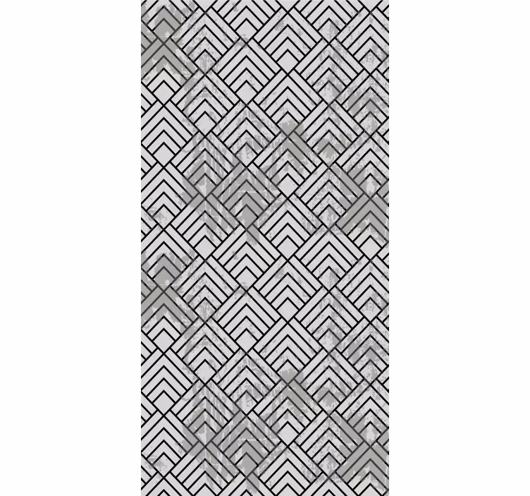 Gray linear patterns geometric wallpaper - TenStickers
