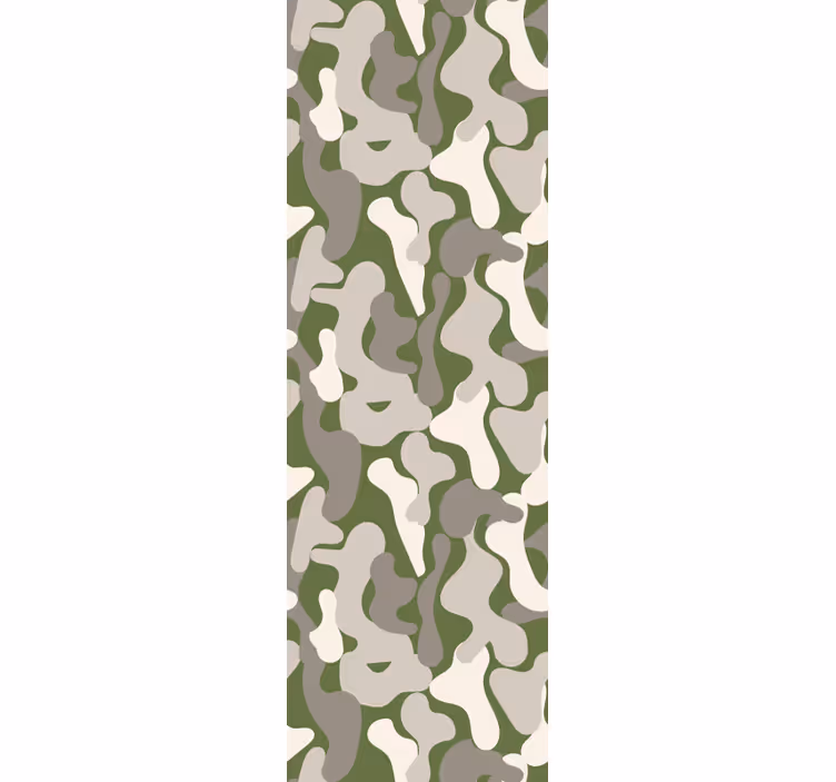 Curvy Nature Shapes geometric wallpaper - TenStickers