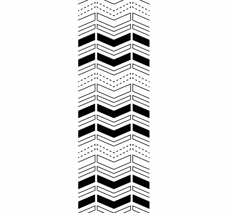 Chevron Lines Pattern geometric wallpaper - TenStickers