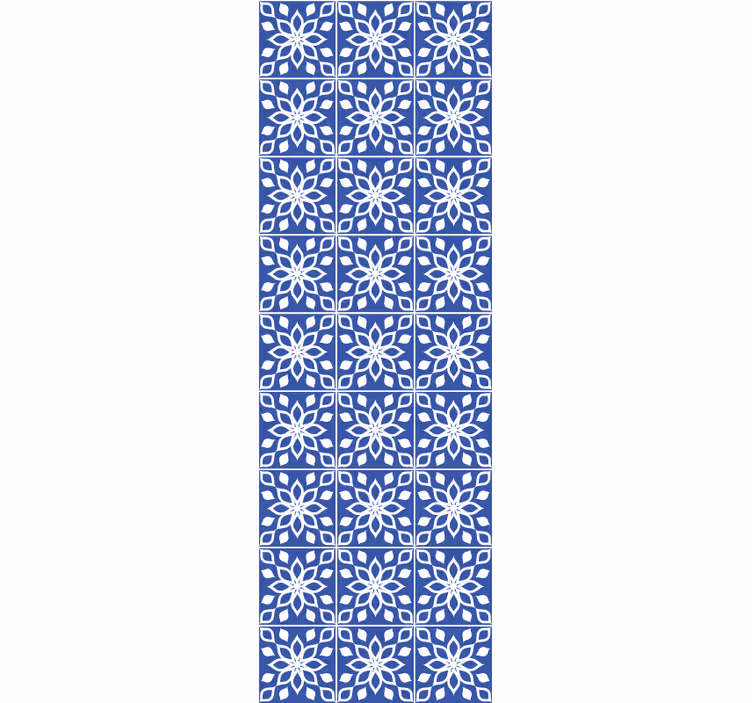 Azure mosaic tile effect wallpaper - TenStickers