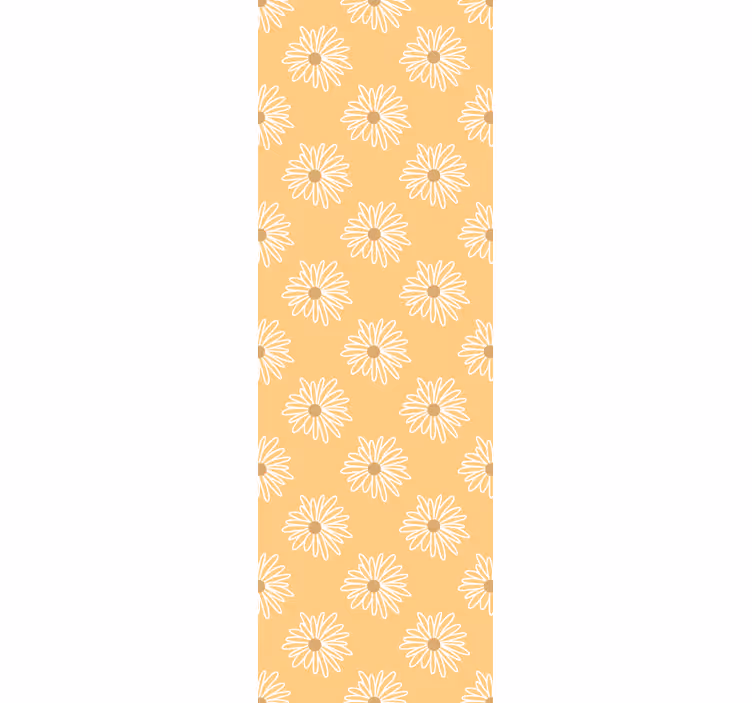 Floral Yellow Bloom flowers wallpaper - TenStickers